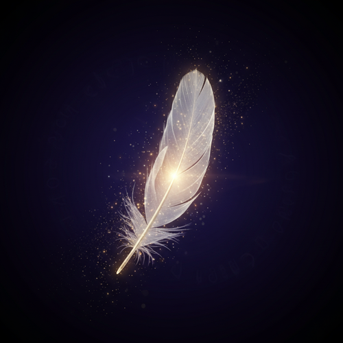 Ethereal Angelic Feather